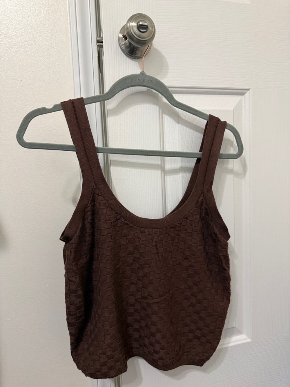 Abercrombie & Fitch Chocolate Brown Textured Tank